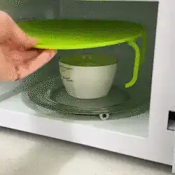 Microwave dual tray in action