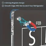Magnetic Schedule Planner For Fridge【Permanently reusable】
