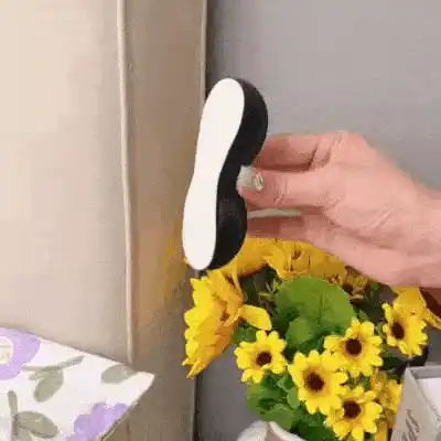Cord organizer in action