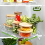 New Lazy Susans Turntable Organizer for Refrigerator