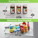 New Lazy Susans Turntable Organizer for Refrigerator
