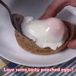Eggs being cooked in microwave