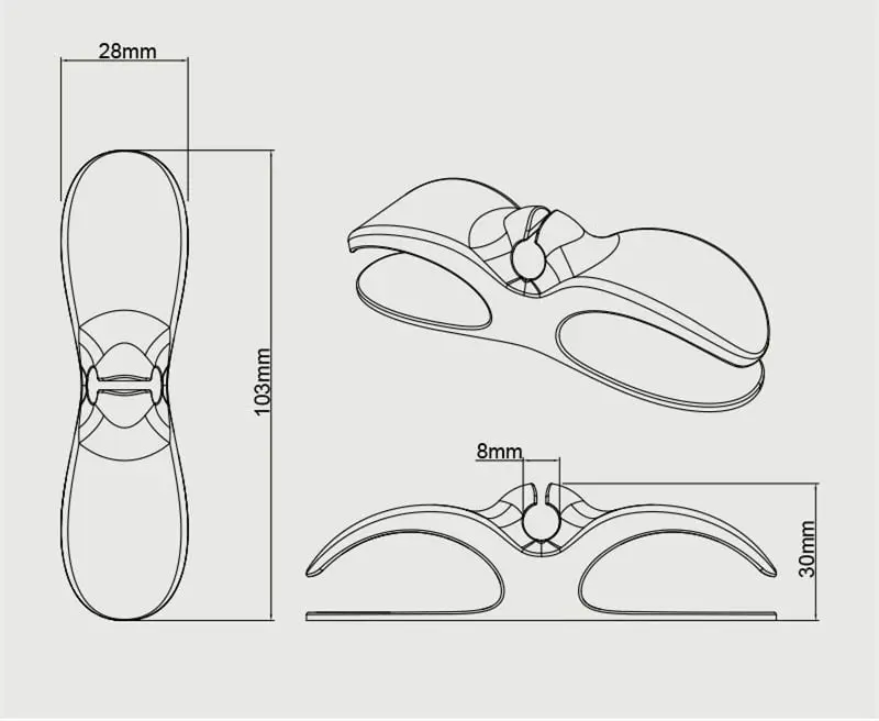 Cord organizer size