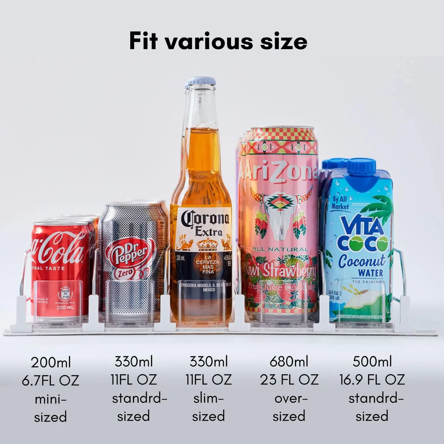 Durable soda can organizer