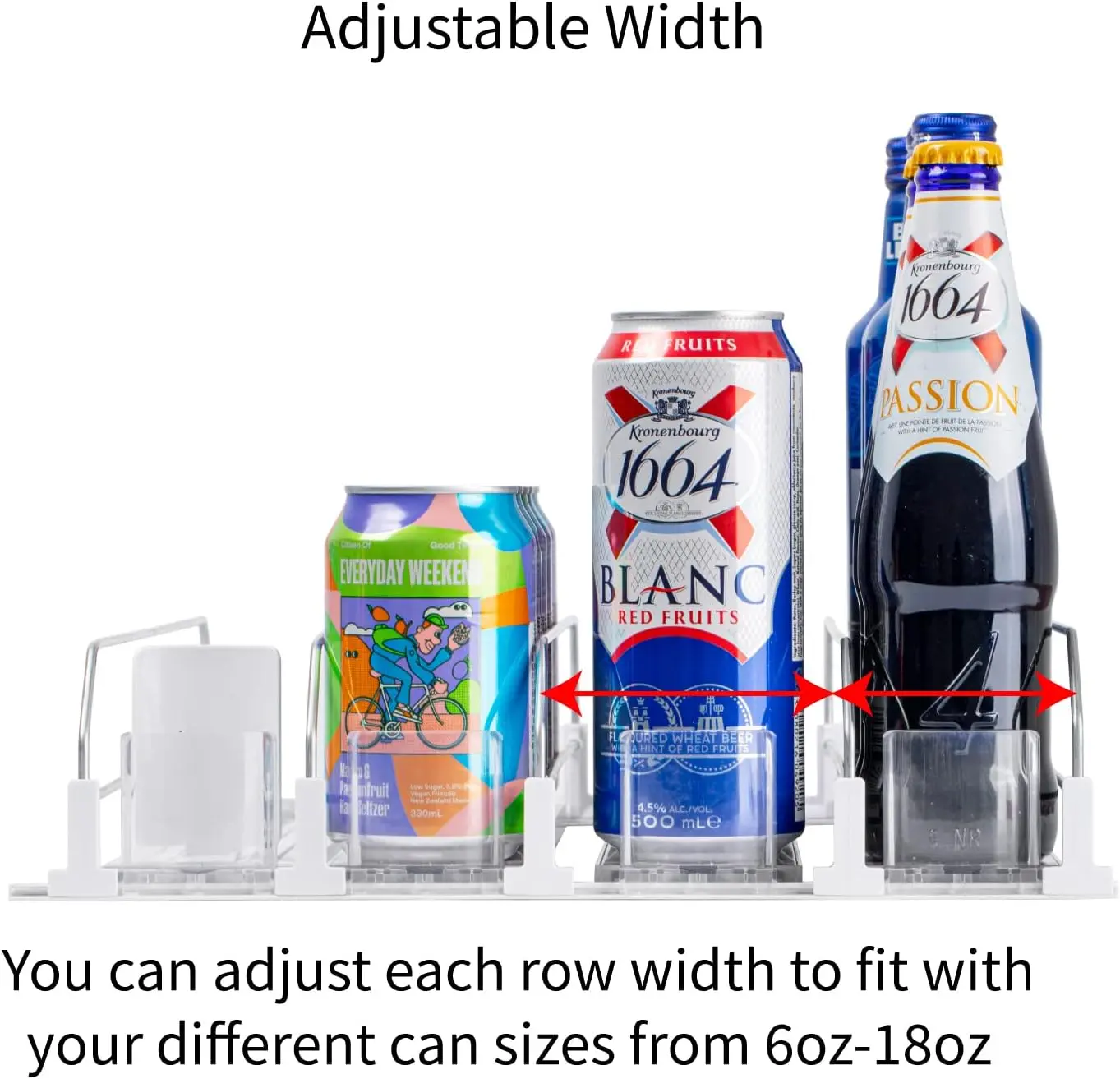 Assembly of soda can dispenser